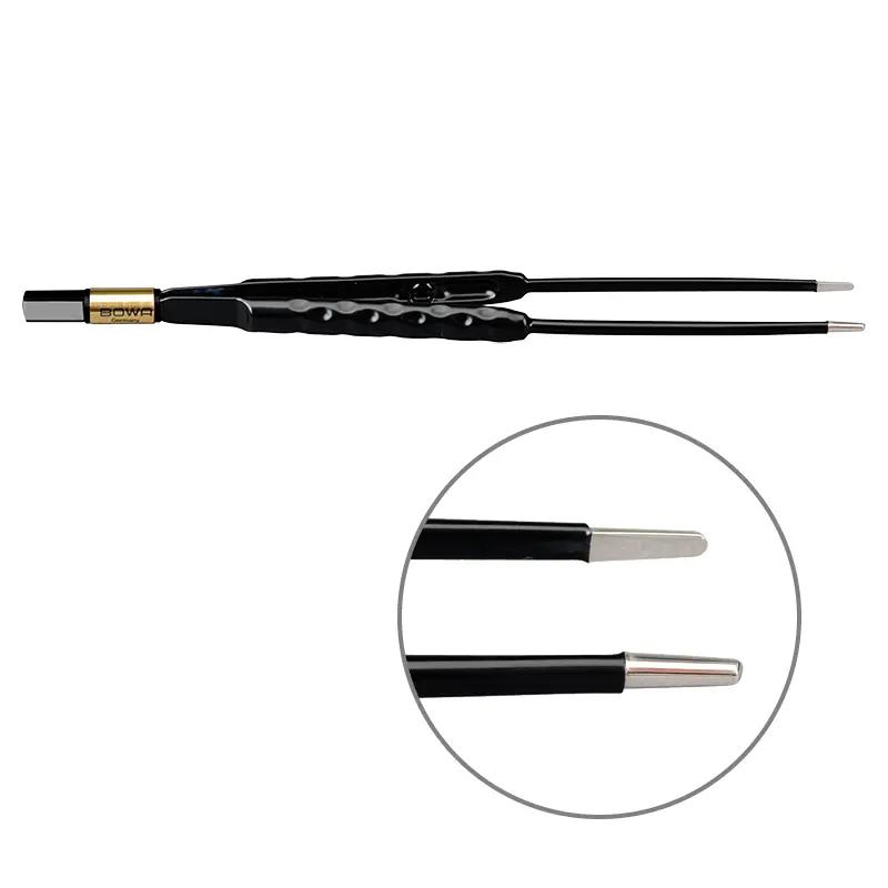 Біполярний пінцет, антипригарний, округла рукоятка, прямий, 200 мм, 2 мм. BOWA-electronic GmbH & Co. KG